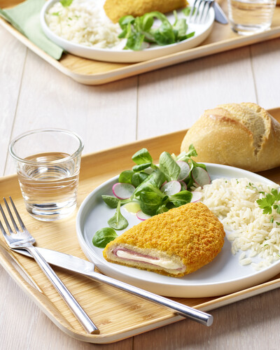 Cordon bleu végétal cuit à coeur 