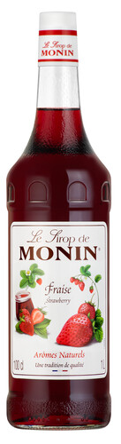 Sirop fraise bouteille 1l 