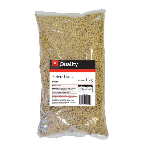 Poivre blanc entier  