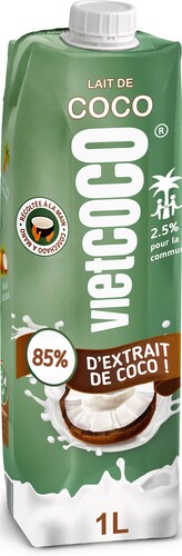 Lait coco 17-19% m.g.  