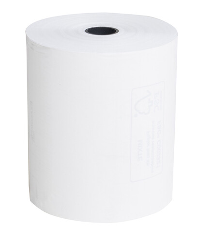 Bobine thermique dans bpa impression au verso 80x70mm 