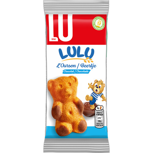 Lulu l'ourson gâteau moelleux fourré au chocolat