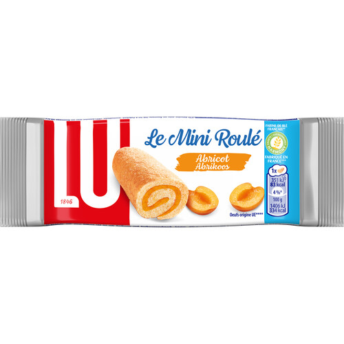 Mini roulé génoise à l'abricot 