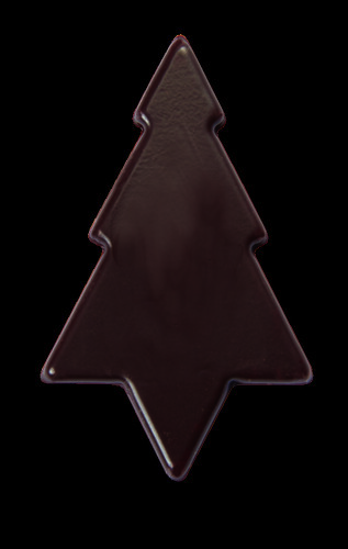 Décor chocolat noir sapin à planter pur noir