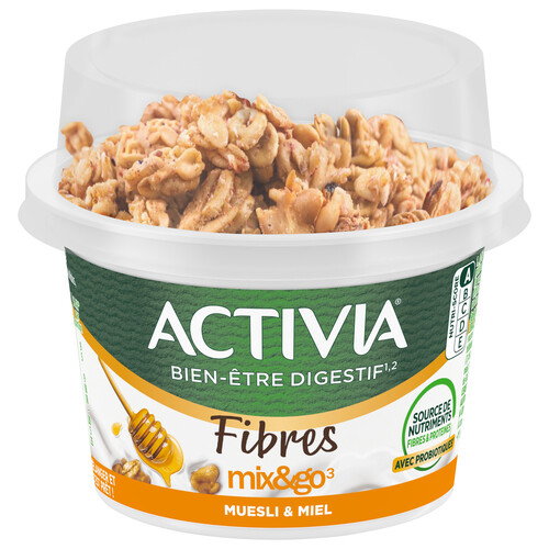 Yaourt muesli bifidus activia miel 