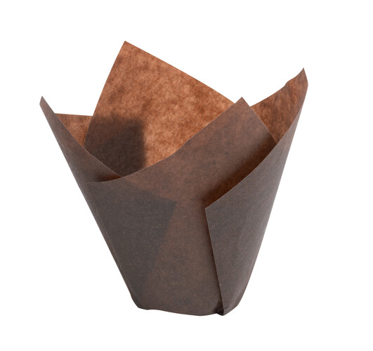 Caissette pâtissière tulipcup marron diam. 50