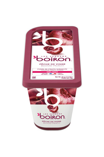 Purée de peche sanguine non sucrée 