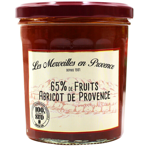 Confiture d'abricot provence 65% de fruits 
