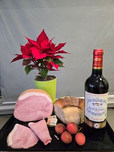 Jambon cuit avec couenne 1/4 bio 