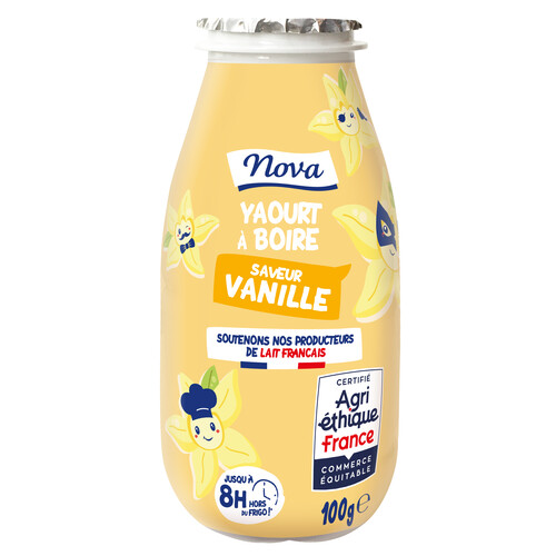 Yaourt à boire à la vanille