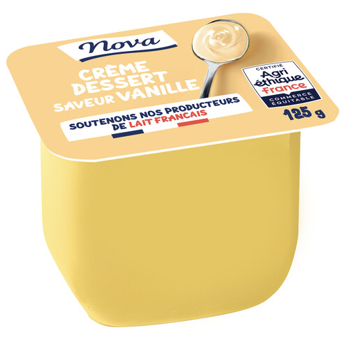 Crème onctueuse vanille agri éthique 