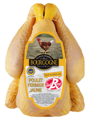 Poulet fermier jaune label rouge 