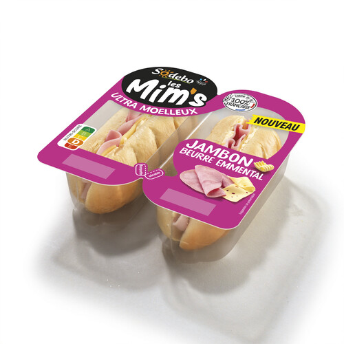 Mims au jambon beurre et emmental 