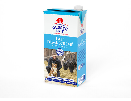 Lait 1/2 écrémé stérilisé uht