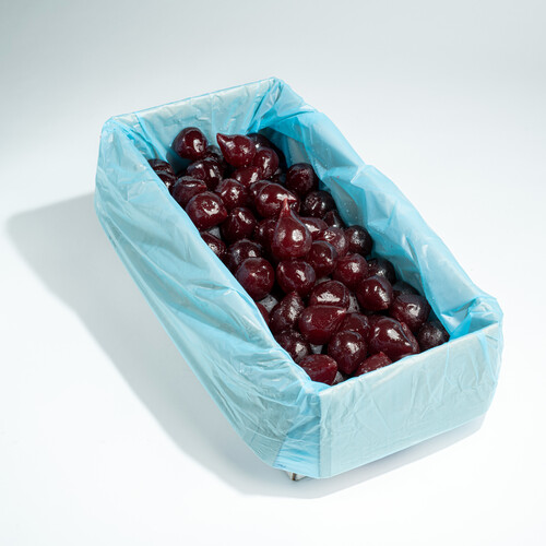 Poires rouges confites entières