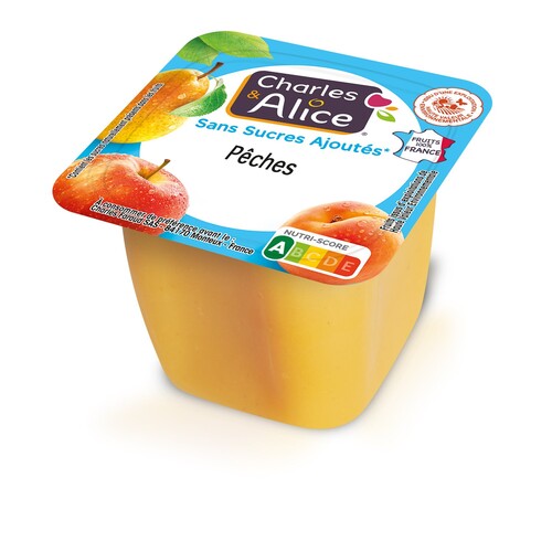 Purée pêche hve sans sucres ajoutés pot de 95 g