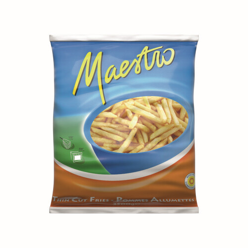 Frites préfrites bi-température calibre 7/7