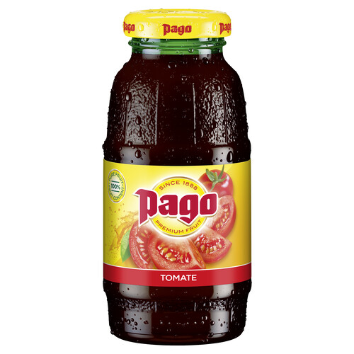 Jus de tomate pago en verre perdu