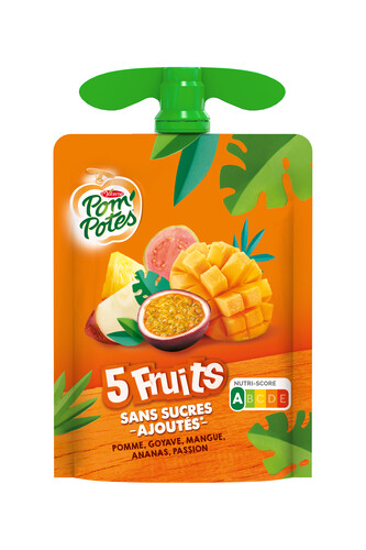 Gourde 5 fruits exotiques sans sucres ajoutés 
