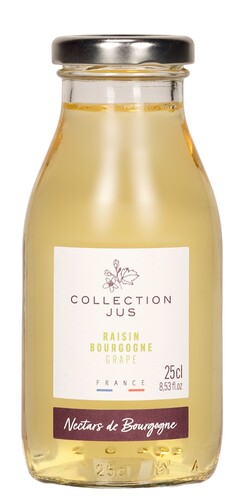 Pur jus de raisin blanc de  Bourgogne bouteille de 25 cl