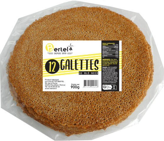 Galettes de Blé Noir  colis de 4 sachets de 12