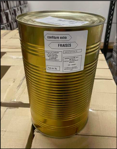 Confiture extra de fraise  