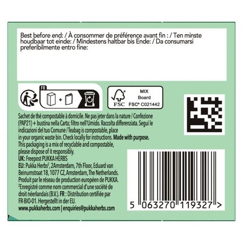 Thé vert menthe & matcha bio sachet de 30 g