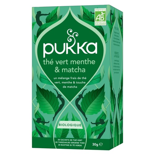 Thé vert menthe & matcha bio sachet de 30 g