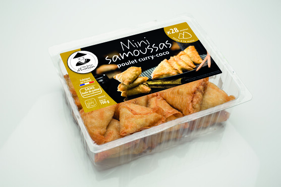 Samoussa poulet curry coco  