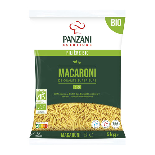 Macaroni qualité supérieure bio 