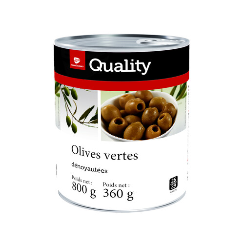 Olives vertes dénoyautées 26/29