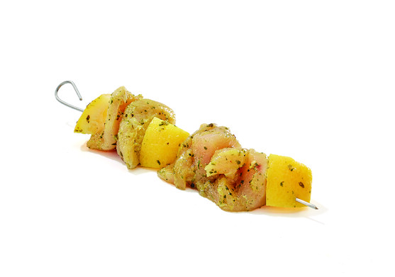 Brochette filet de poulet citron herbes halal 