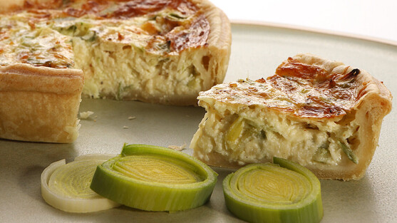 Quiche poireaux crue