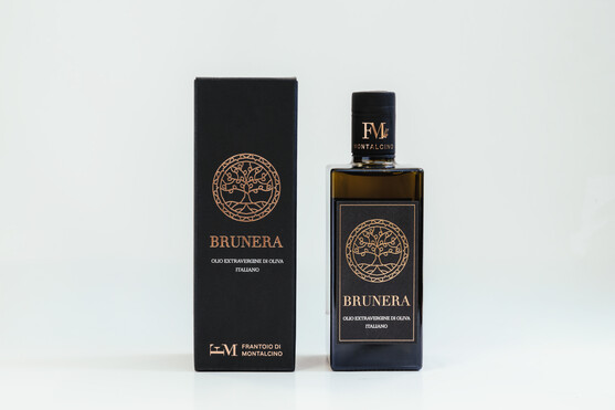 Huile d'olive extra vierge Brunera 100% italienne bouteille 50 cl