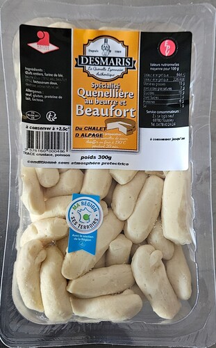 Quenelle pur beurre mini au beaufort 