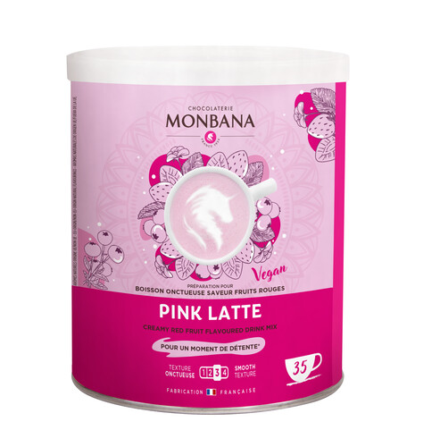 Pink latte vegan boite de 350 g