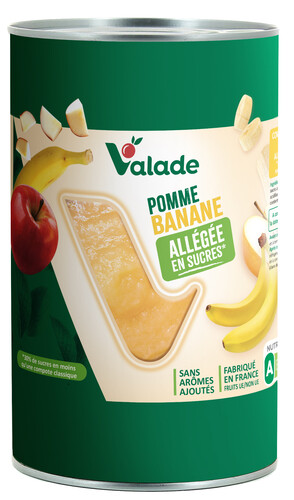 Compote spécialité de pomme et bananes