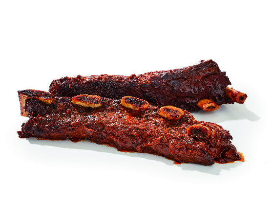 Rib's de boeuf cuit sous-vide saveur barbecue 