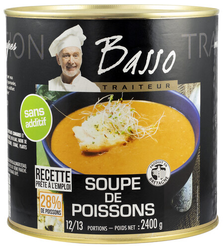Soupe de poisson prete à l'emploi 
