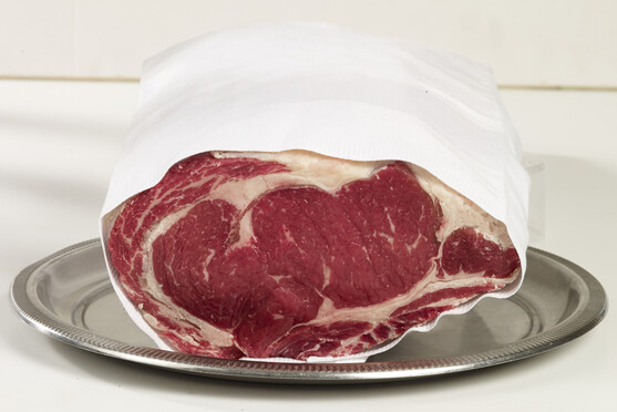 Entrecote semi paré viande bovine française race limousine signature