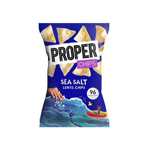 Chips de lentilles au sel de mer