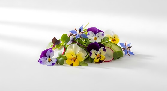 Pétales fleurs mélangé comestible France