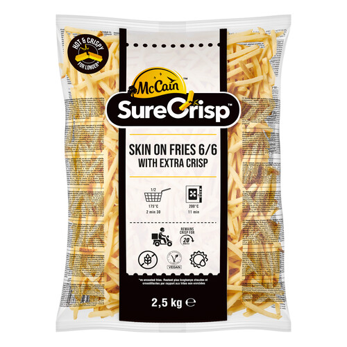 Frite surecrisp avec peau 6/6