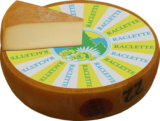 Raclette pasteurisée 8 semaine meule ronde saveur sapin