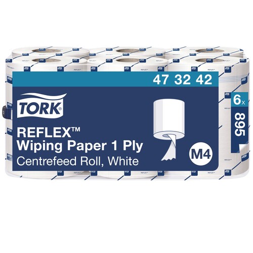 Papier d'essuyage multi-usage 1 pli bobine de 895 feuilles 