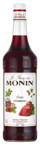 Sirop fraise bouteille 1l