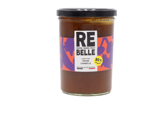 Confiture prunes cannelle produit local 
