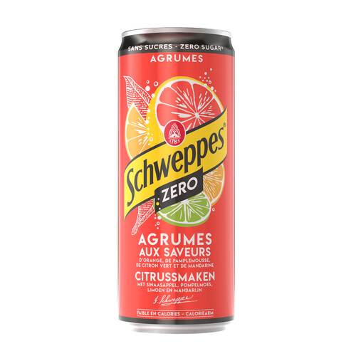 Schweppes zéro agrum' slim 
