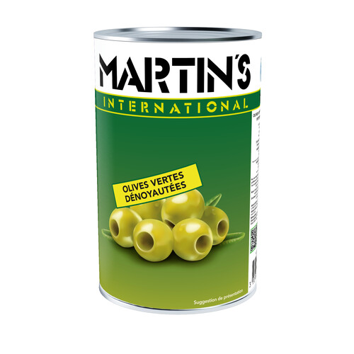 Olives vertes denoyautées calibre 34/37