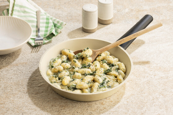 Gnocchi fromage épinard  
